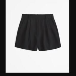 Abercrombie & Fitch Curve Love Sloane Tailored Shorts – Black – Size 33